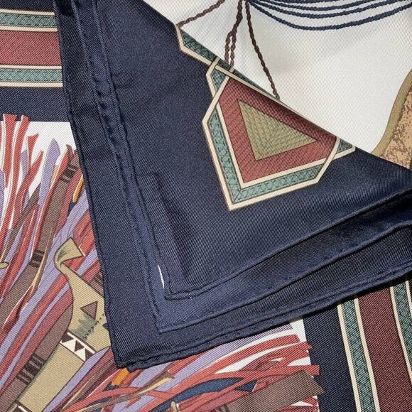 Hermes Hermès Cuirs Du Desert Silk Scarf 90cm Square Carre - Picture 15 of 16